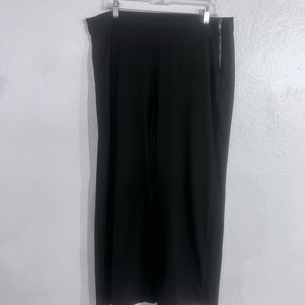 Athleta Black Pants with Side Zip